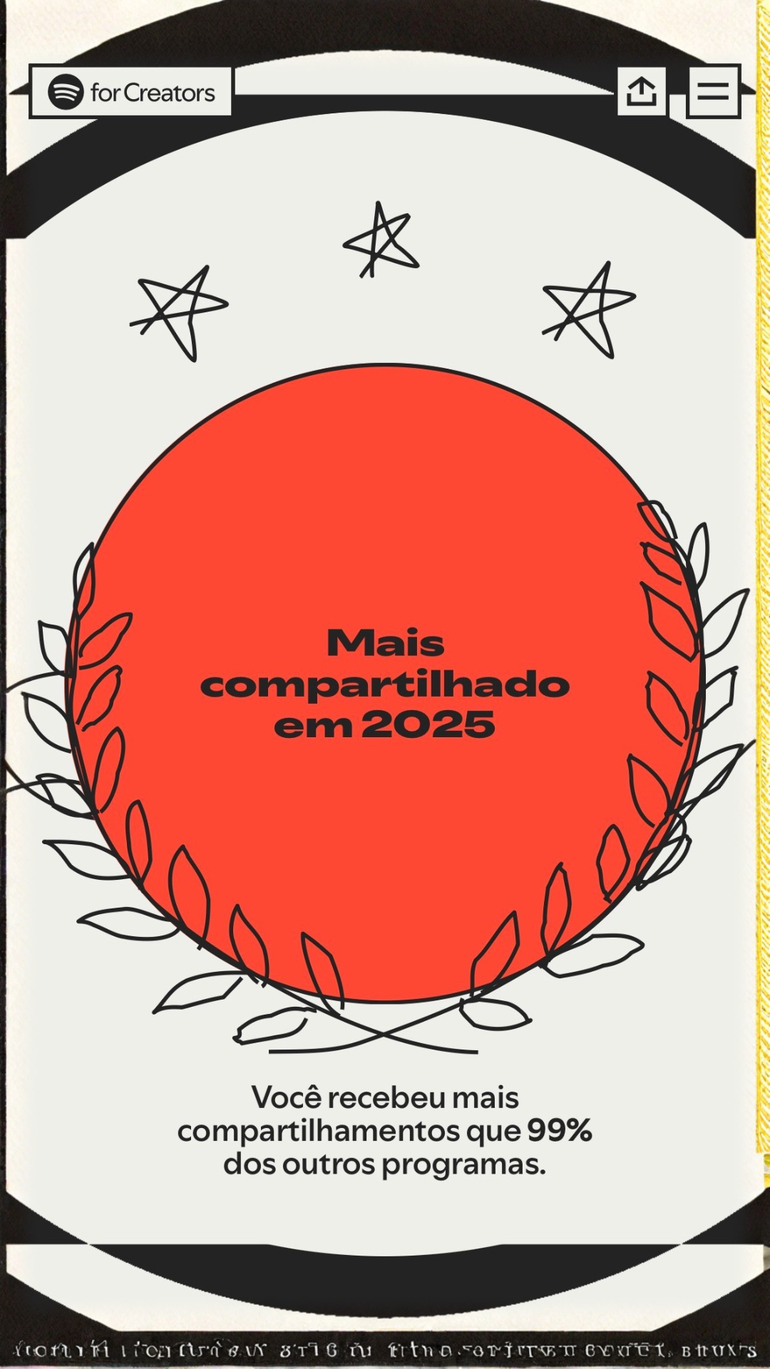 Spotify - Mais compartilhado 2025